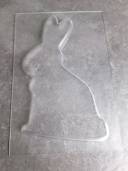 Easter bunny chocolate bar mould